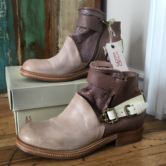 A.S.98 Ravenswood textured leather ankle boots - Picture 5 of 10